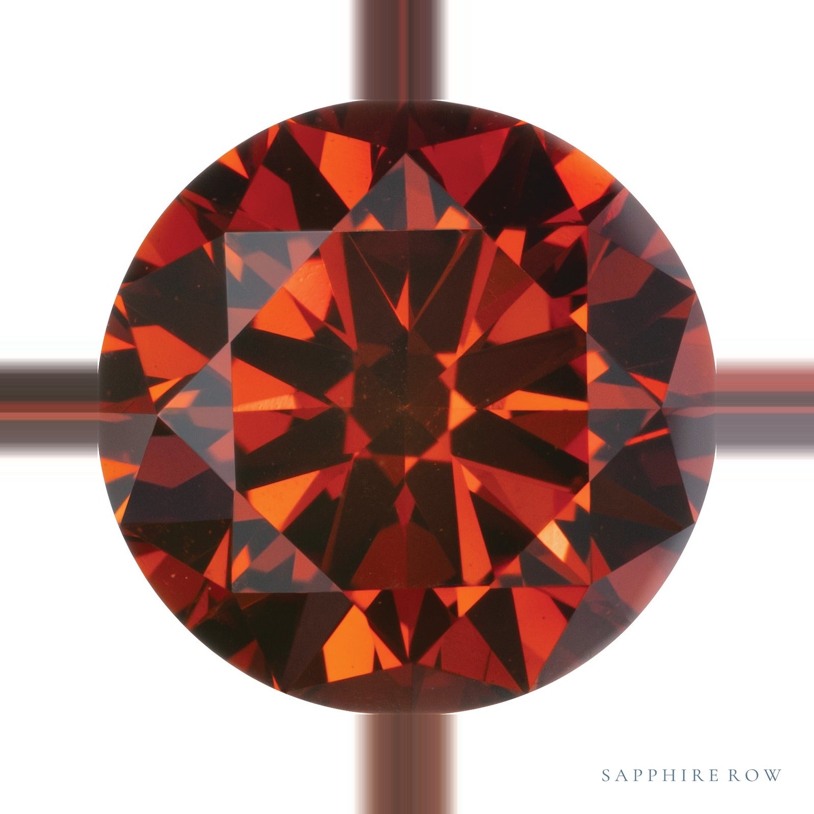 0.25 ct Natural Diamond (Color Enhanced) – Garnet Red SI – Round Cut — Sapphire Row · cut6