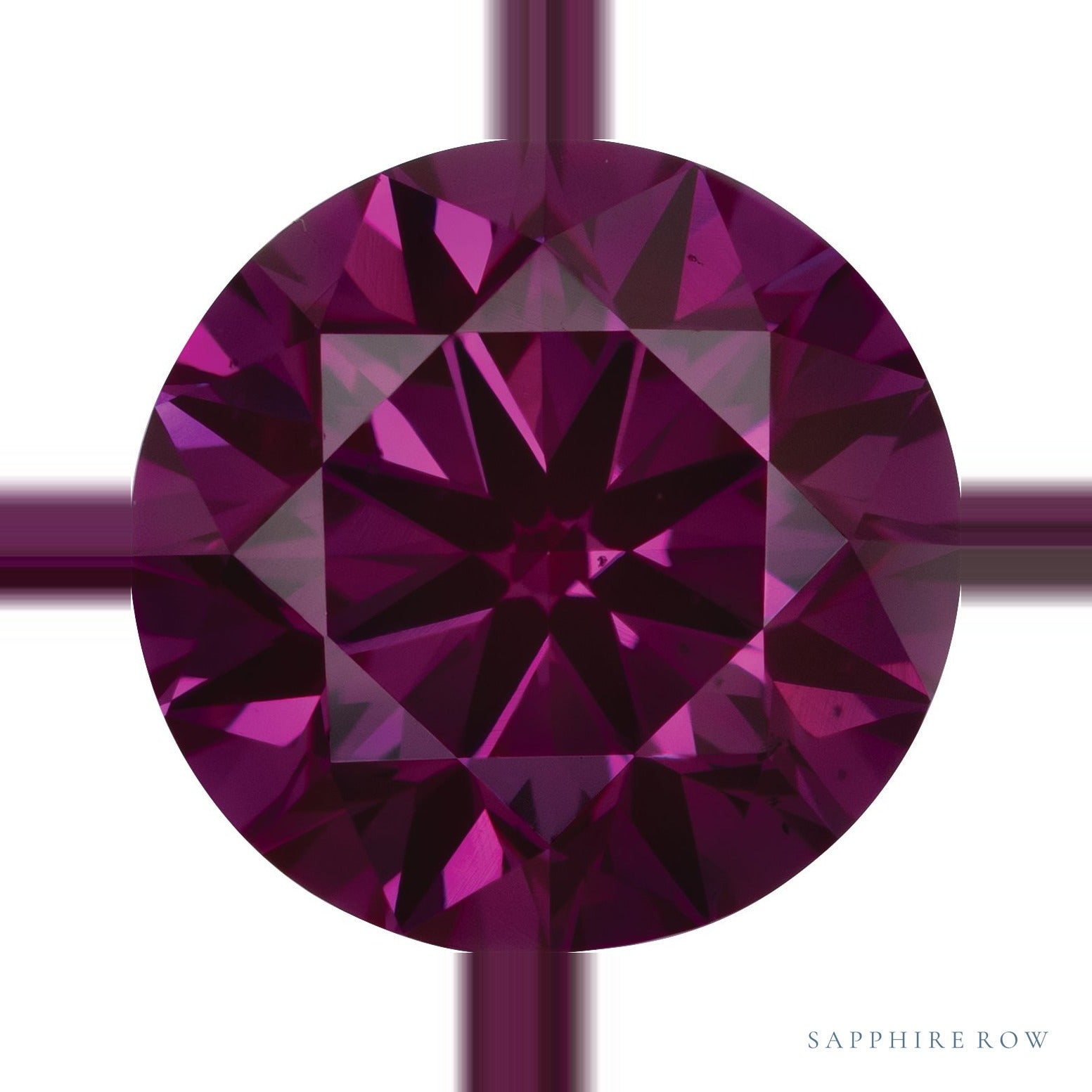 0.25 ct Natural Diamond (Color Enhanced) – Purple SI – Round Cut — Sapphire Row · cut6