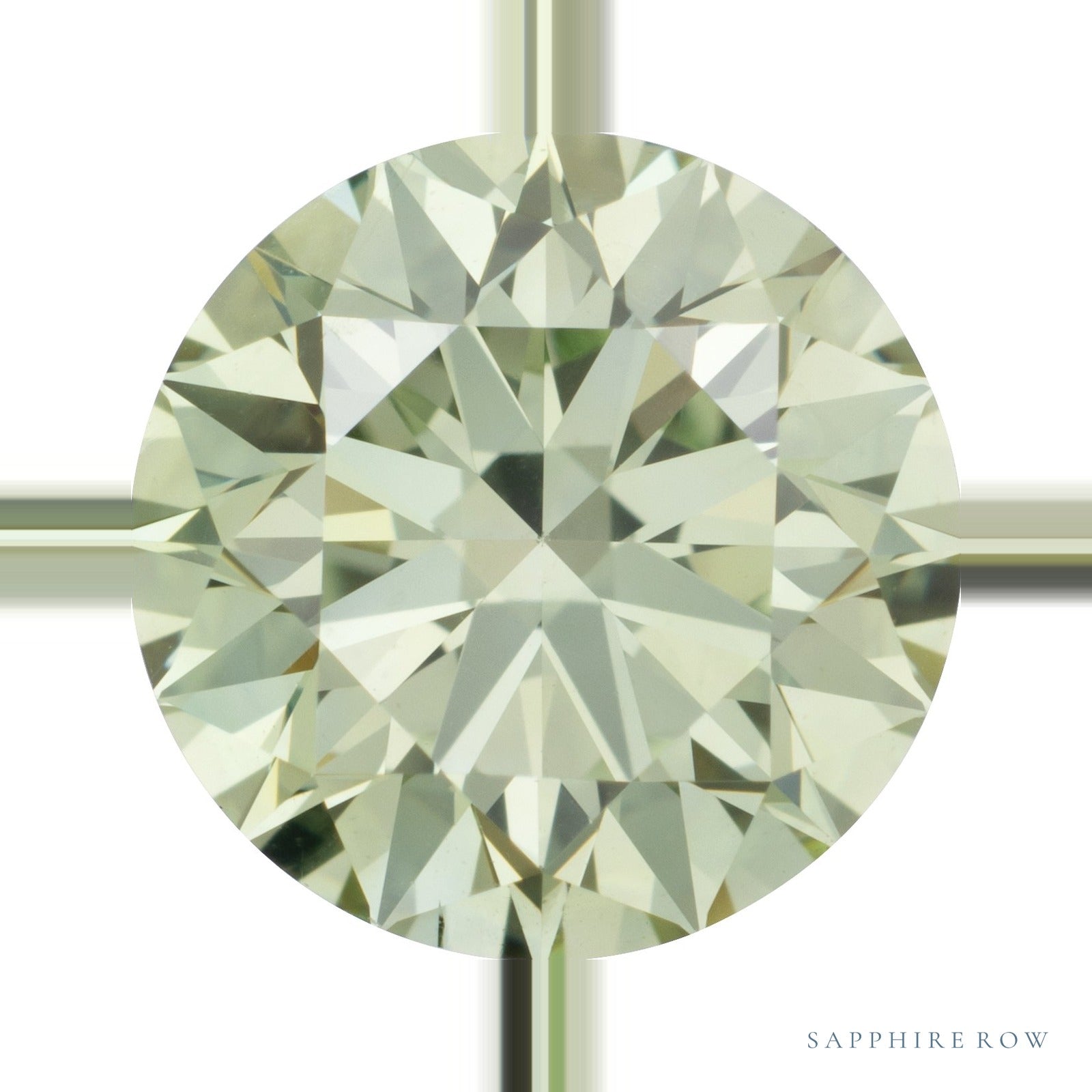 0.25 ct Natural Diamond (Color Enhanced) – Mint Green SI – Round Cut — Sapphire Row · cut6