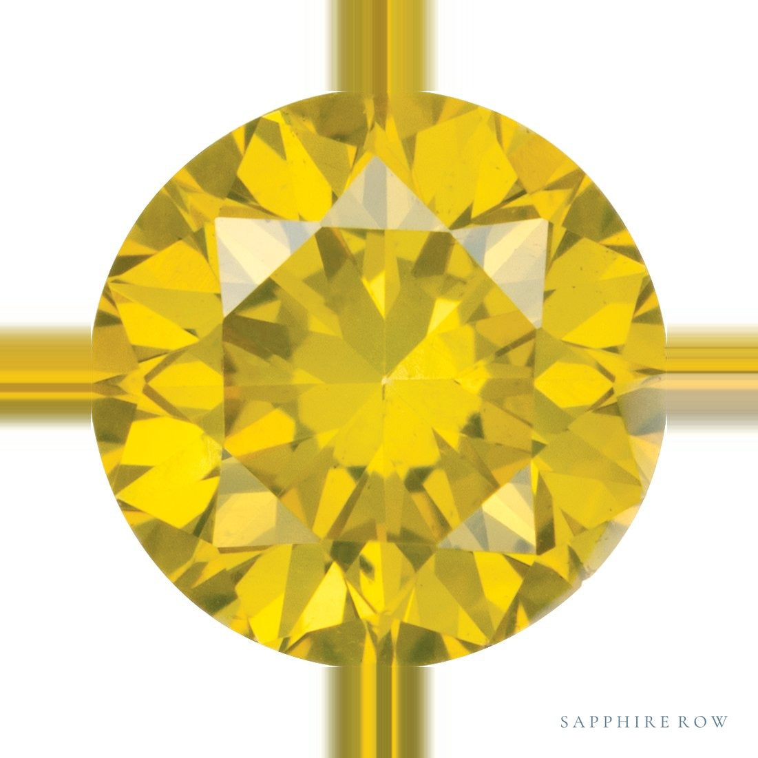 0.20 ct Natural Diamond (Color Enhanced) – Yellow SI – Round Cut — Sapphire Row · cut6