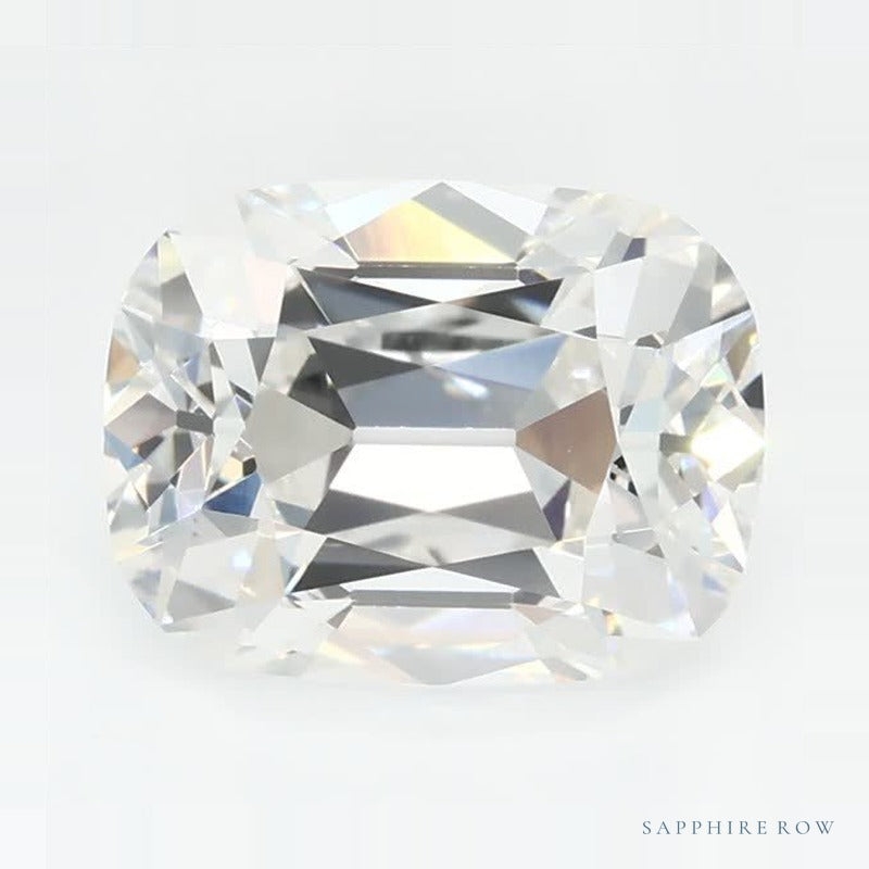 2.07 ct Lab-Grown Diamond – G VVS1 – Elongated Cushion Cut – Old Mine Cut – GCAL Certified — Sapphire Row · cut6