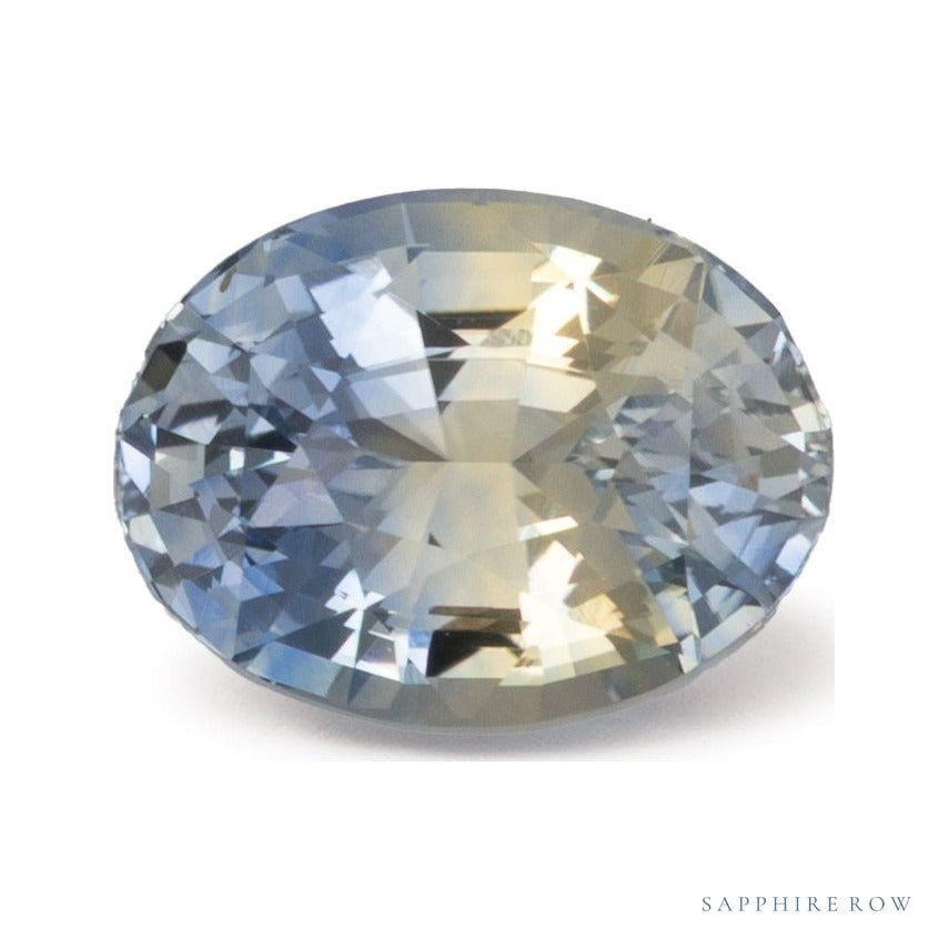 2.01 ct Natural Bicolor Sapphire (Heated) – Oval Cut — Sapphire Row · cut6