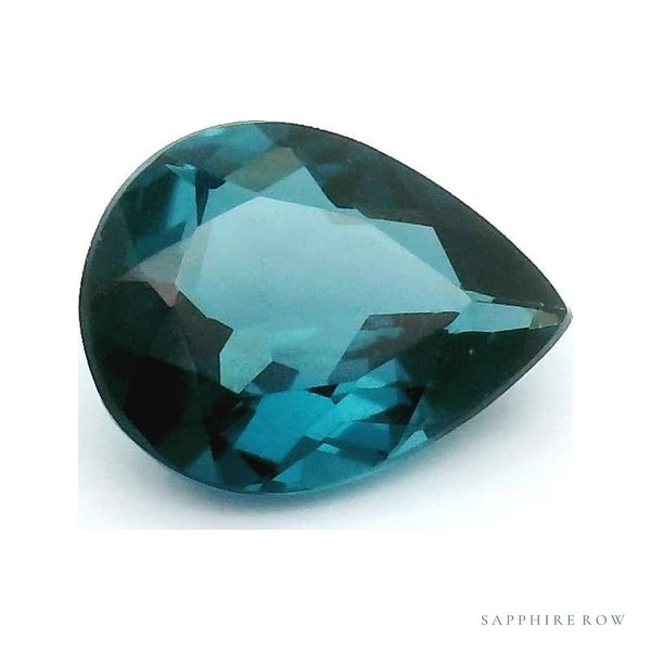 0.97 ct Natural Indicolite Tourmaline – Pear Cut — Sapphire Row · cut6