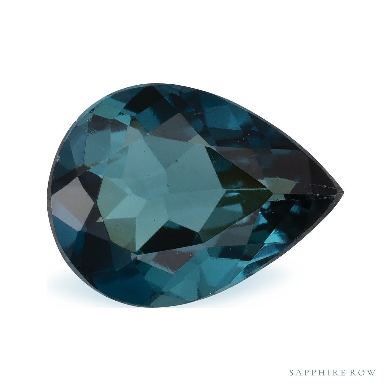 0.97 ct Natural Indicolite Tourmaline – Pear Cut — Sapphire Row · cut7