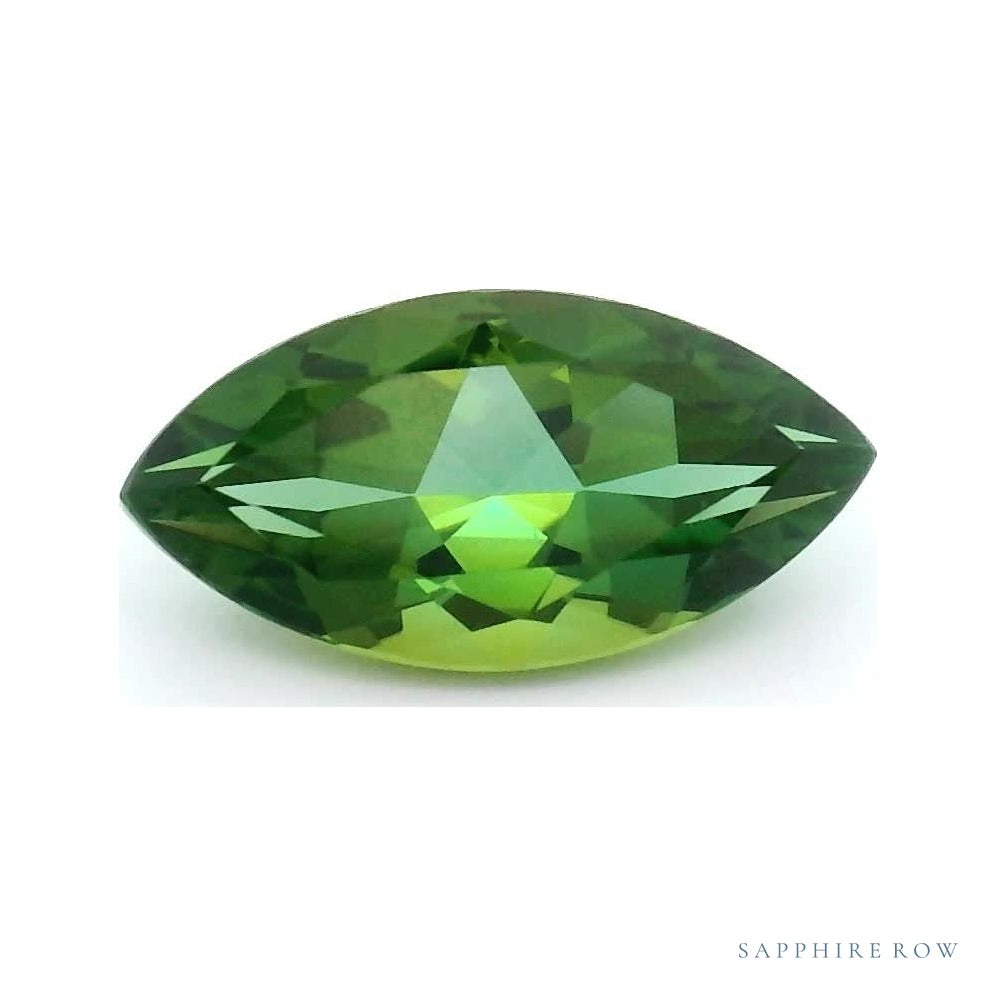 1.13 ct Natural Green Tourmaline – Marquise Cut — Sapphire Row · cut6