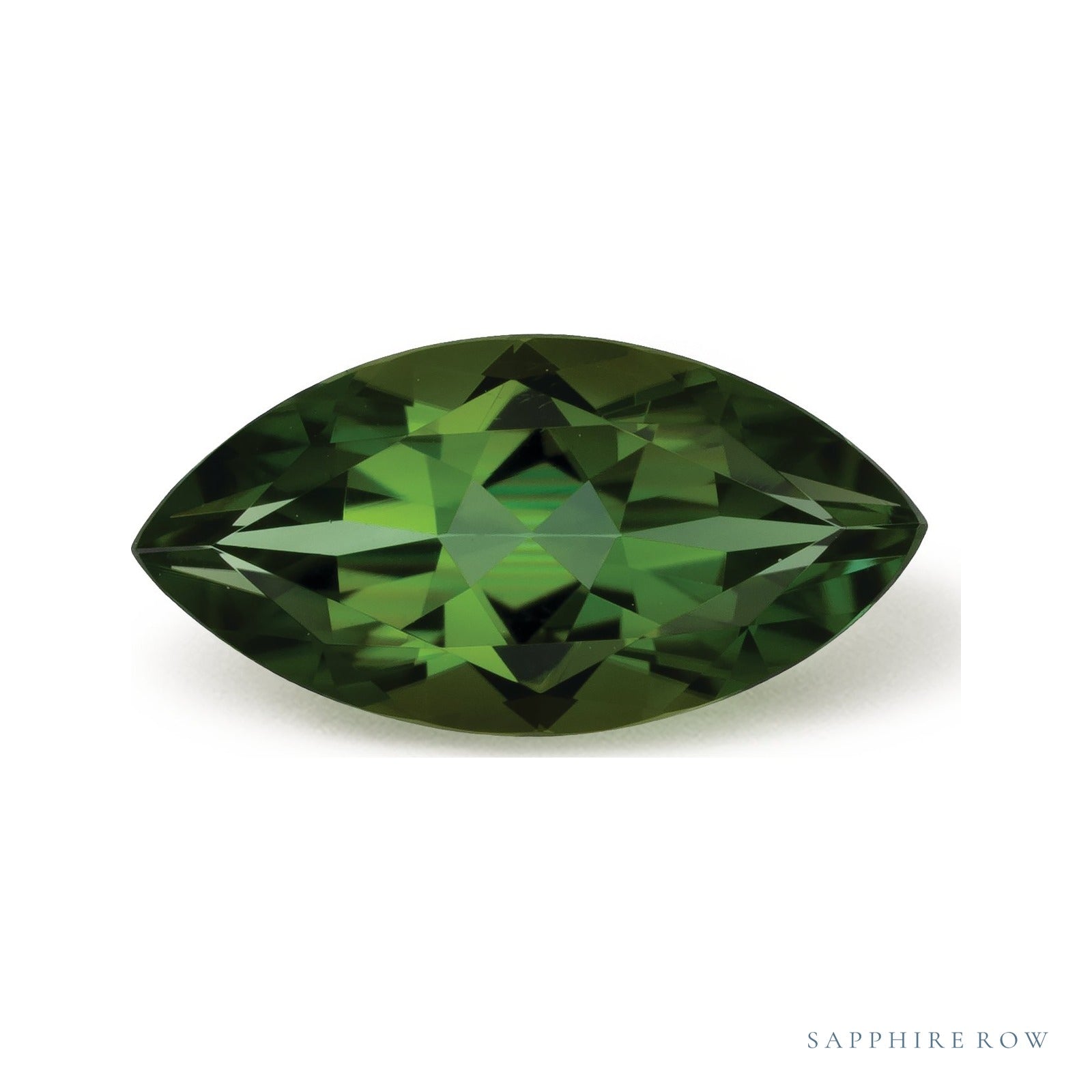 1.13 ct Natural Green Tourmaline – Marquise Cut — Sapphire Row · cut7