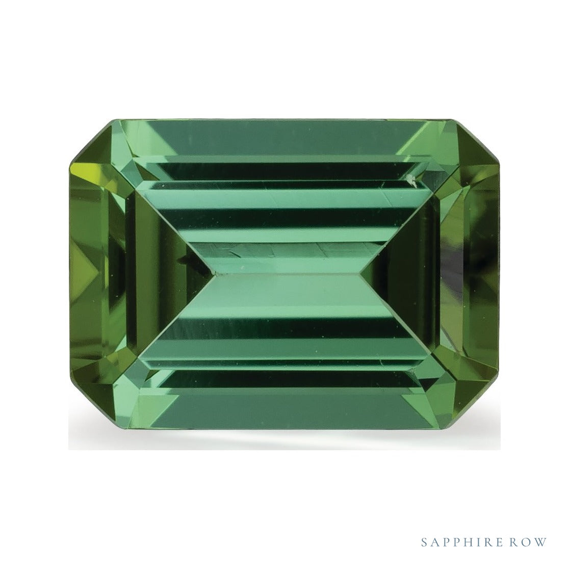 0.90 ct Natural Green Tourmaline – Emerald Cut — Sapphire Row · cut7
