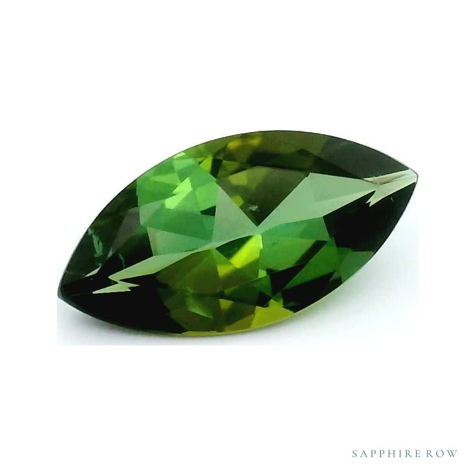 0.82 ct Natural Green Tourmaline – Marquise Cut — Sapphire Row · cut6