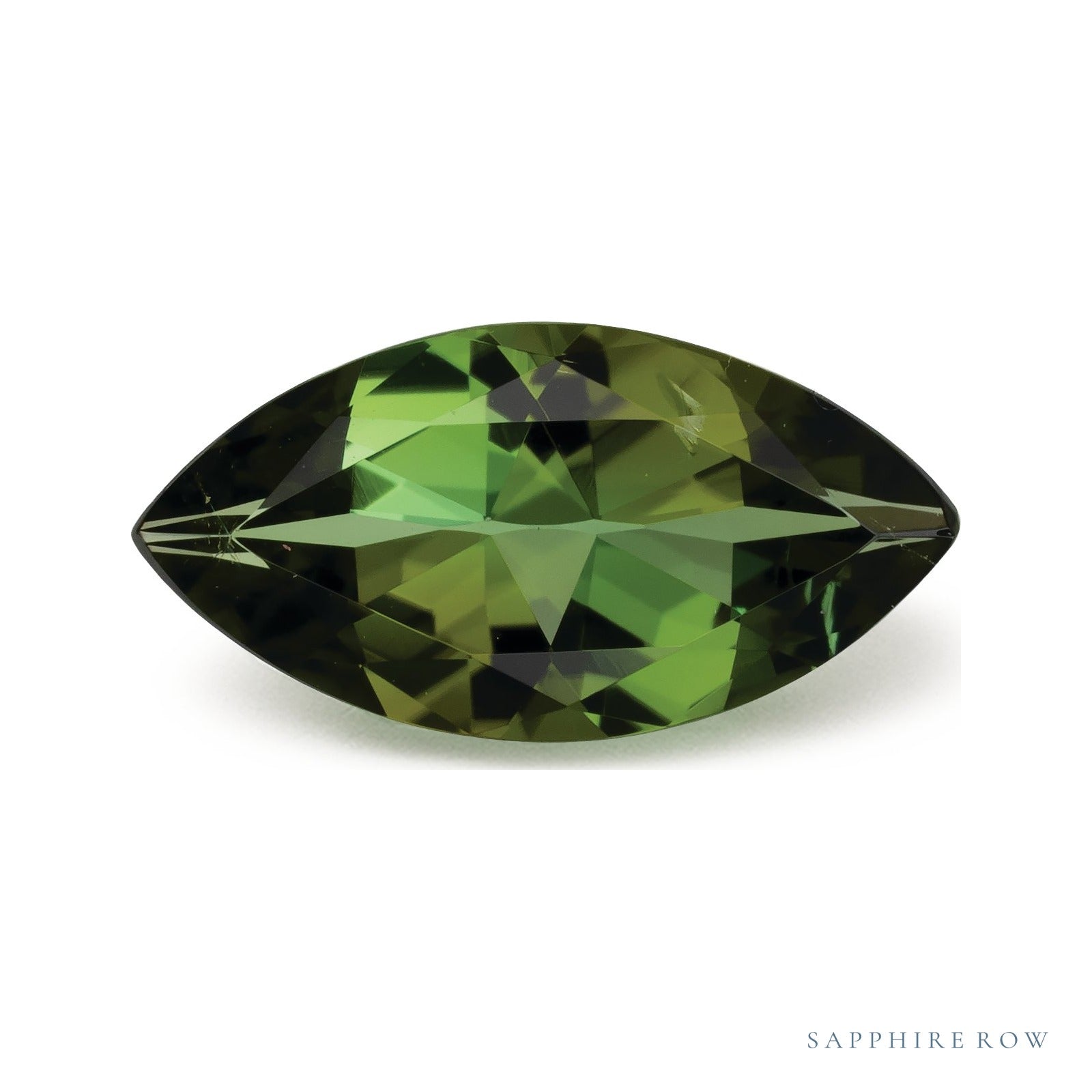 0.82 ct Natural Green Tourmaline – Marquise Cut — Sapphire Row · cut7