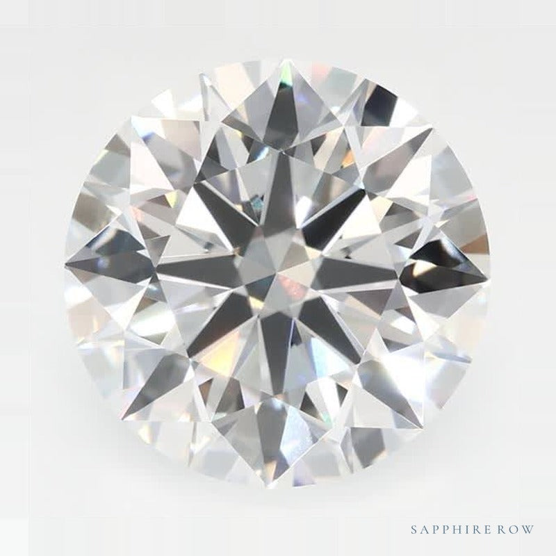 3.57 ct Lab-Grown Diamond – E VVS2 – Round Cut – GCAL Certified — Sapphire Row · cut7