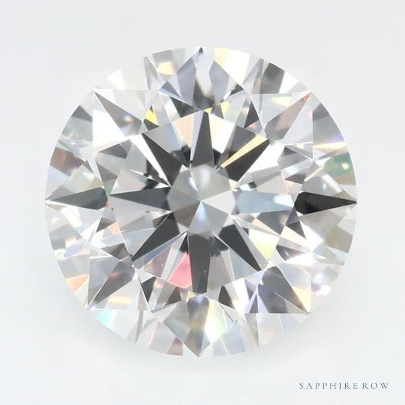 3.09 ct Lab-Grown Diamond – E VVS2 – Round Cut – GCAL Certified — Sapphire Row · cut7