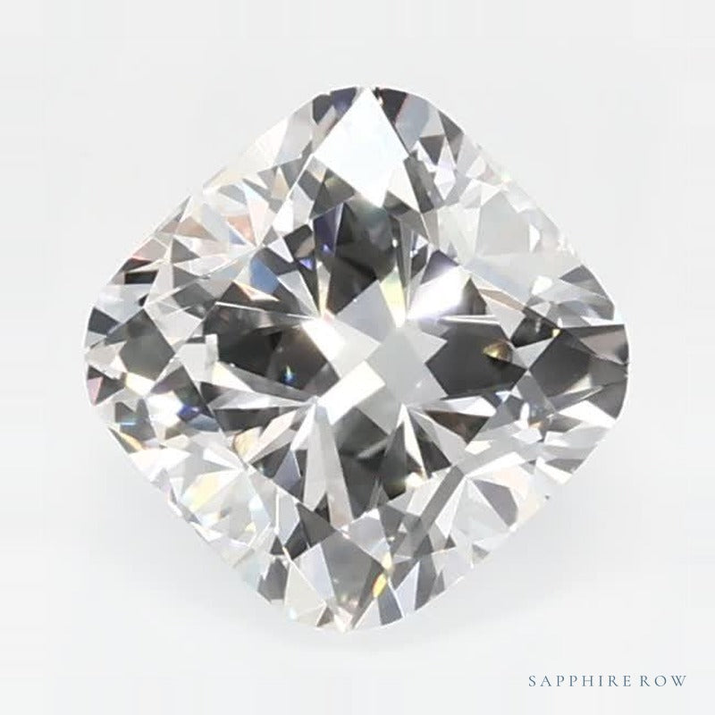 0.88 ct Lab-Grown Diamond – E VVS2 – Cushion Cut – GCAL Certified — Sapphire Row · cut7
