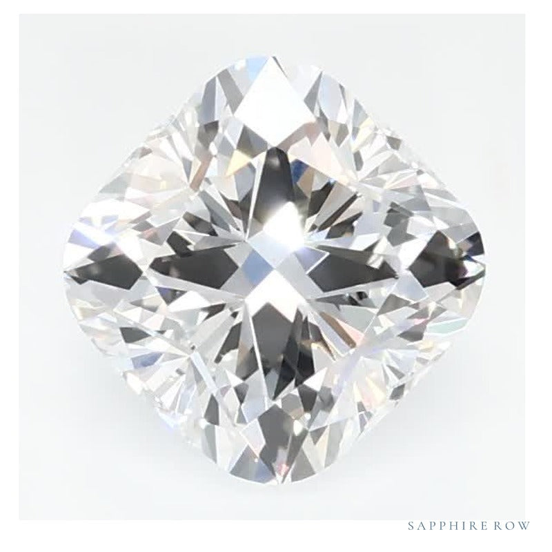 0.78 ct Lab-Grown Diamond – D VVS2 – Cushion Cut – GCAL Certified — Sapphire Row · cut7