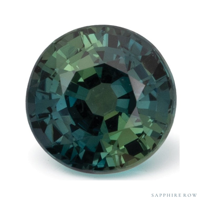 2.29 ct Natural Green Sapphire (Heated) – Round Cut – Tanzania — Sapphire Row · cut7