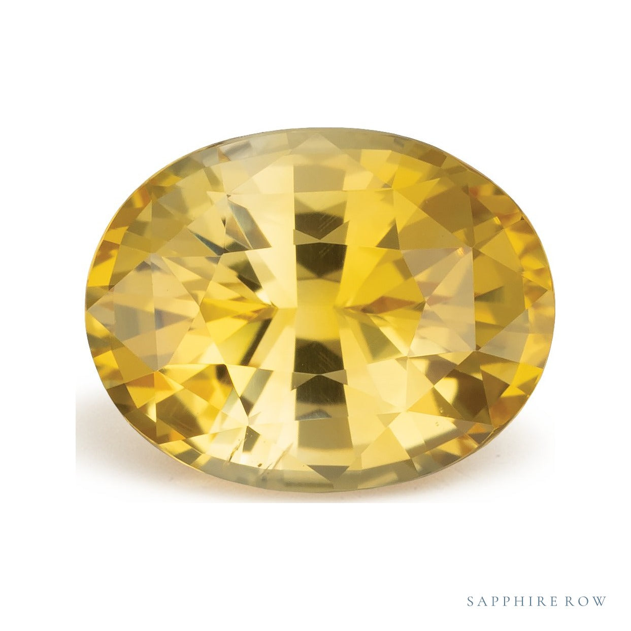 2.05 ct Natural Yellow Sapphire (Heated) – Oval Cut – Sri Lanka — Sapphire Row · cut7