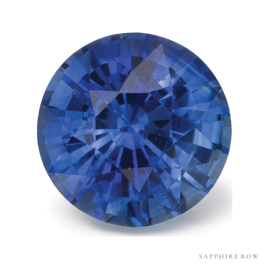 0.96 ct Natural Blue Sapphire (Heated) – Round Cut — Sapphire Row · cut7