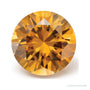 0.39 ct Natural Orange Sapphire (Heated) – Round Cut — Sapphire Row · cut7