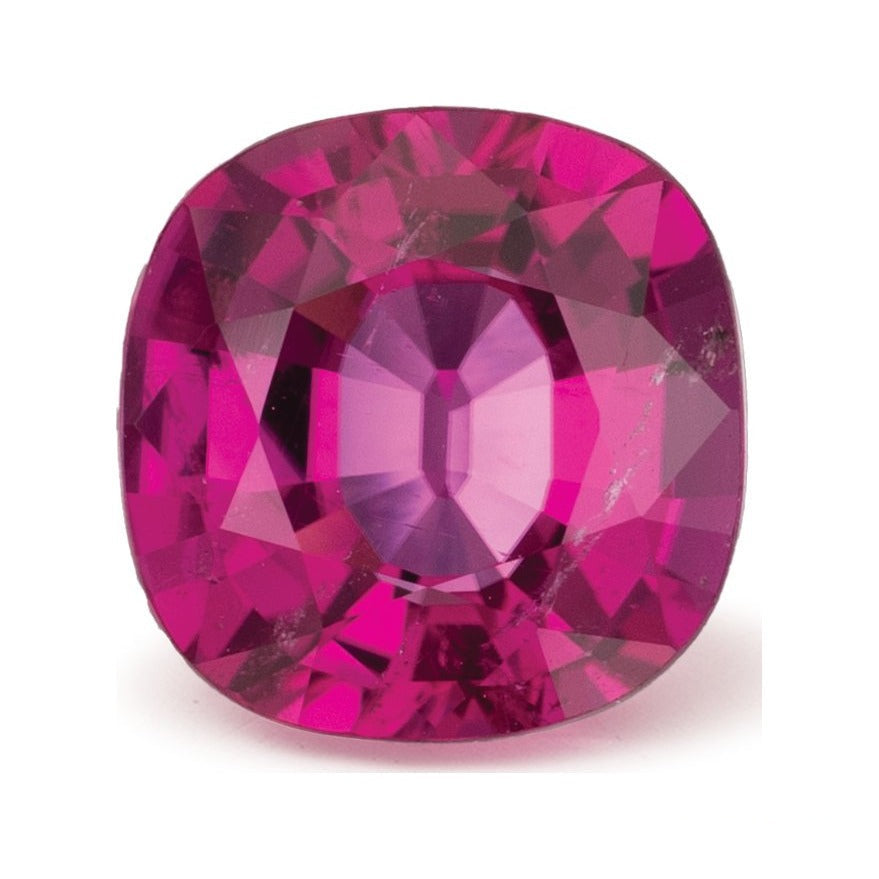 1.78 ct Natural Rubellite Tourmaline – Cushion Cut — Sapphire Row · cut7