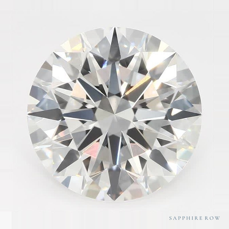 3.54 ct Lab-Grown Diamond – F VS1 – Round Cut – GCAL Certified — Sapphire Row · cut7