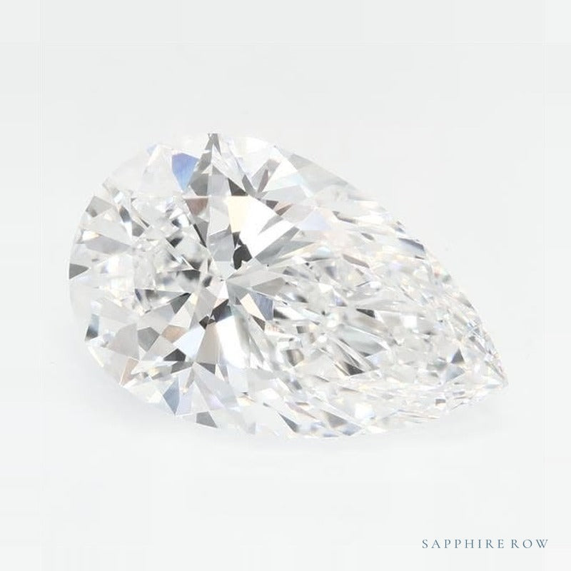 3.09 ct Lab-Grown Diamond – D VVS1 – Pear Cut – GCAL Certified — Sapphire Row · cut7