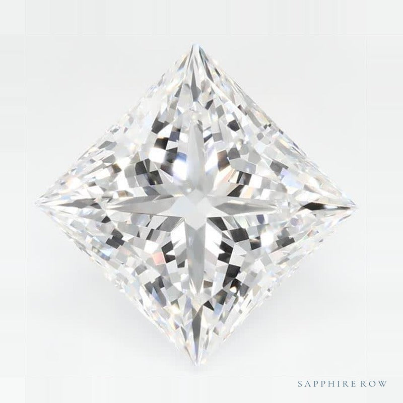 3.04 ct Lab-Grown Diamond – D VVS2 – Square Cut – GCAL Certified — Sapphire Row · cut7