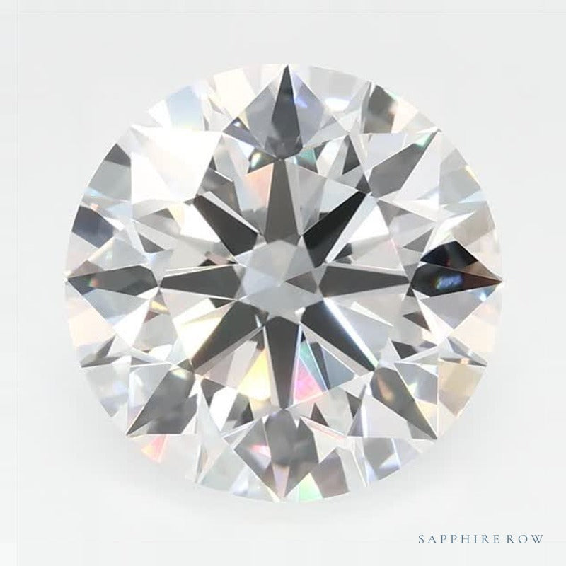 3.06 ct Lab-Grown Diamond – F VVS2 – Round Cut – GCAL Certified — Sapphire Row · cut7