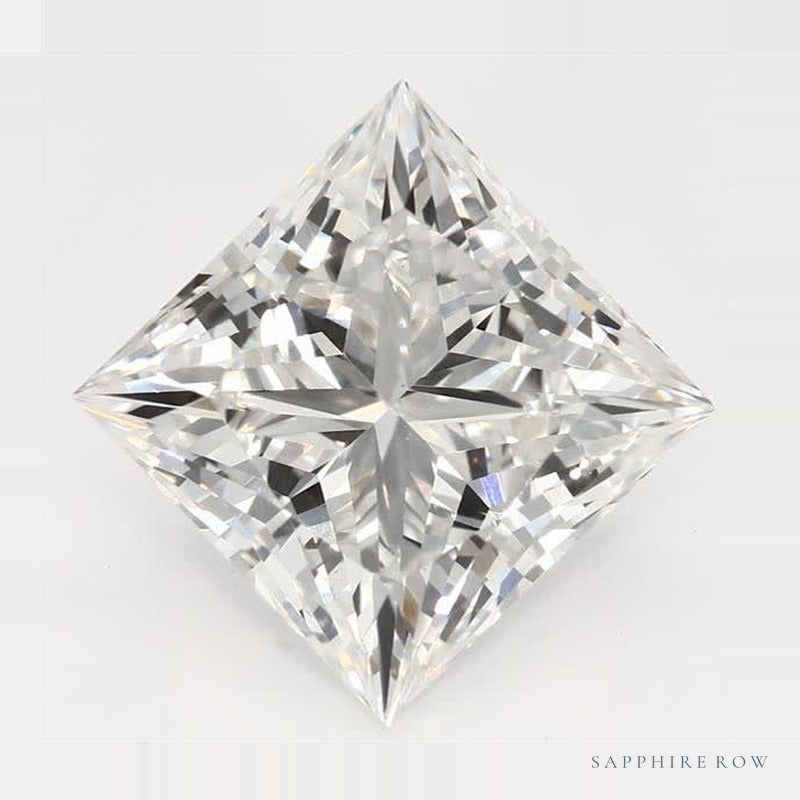3.08 ct Lab-Grown Diamond – E VS1 – Square Cut – GCAL Certified — Sapphire Row · cut7