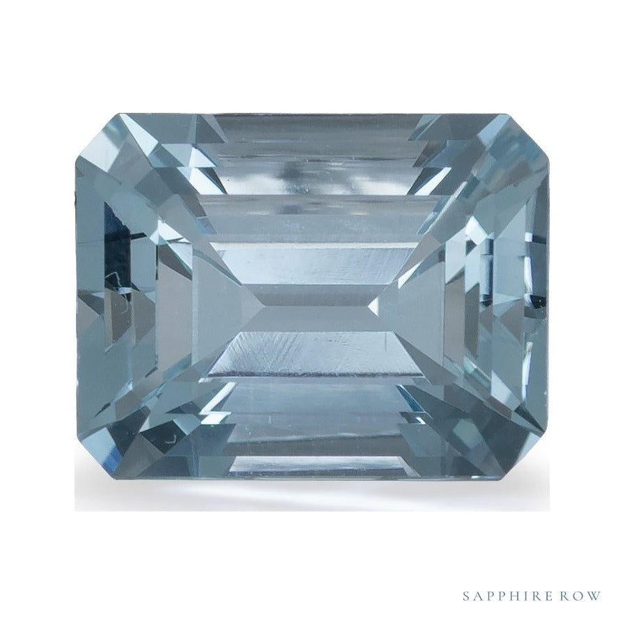2.36 ct Natural Blue Aquamarine – Emerald Cut — Sapphire Row · cut7