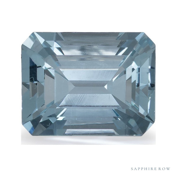 2.36 ct Natural Blue Aquamarine – Emerald Cut — Sapphire Row · cut7