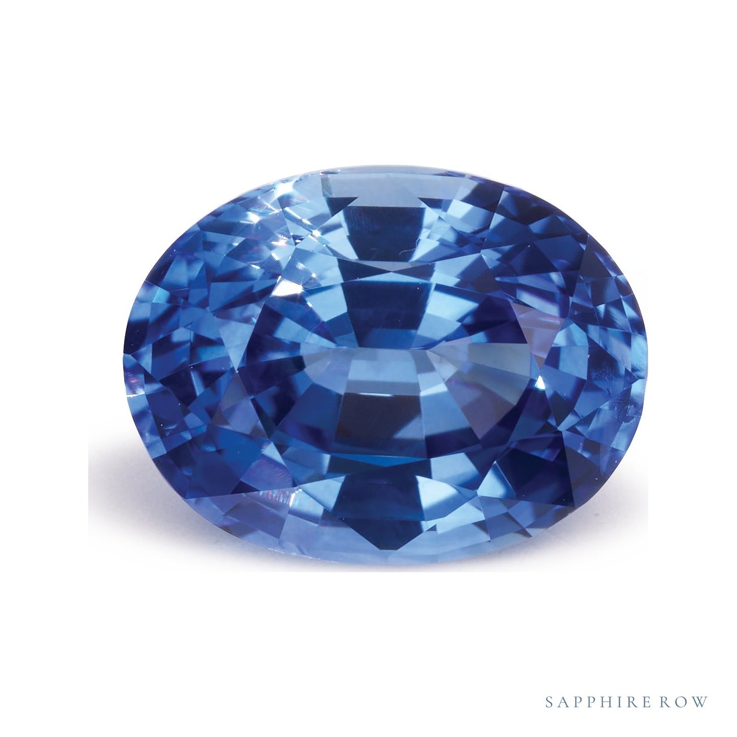 2.07 ct Natural Blue Sapphire (Heated) – Oval Cut — Sapphire Row · cut7