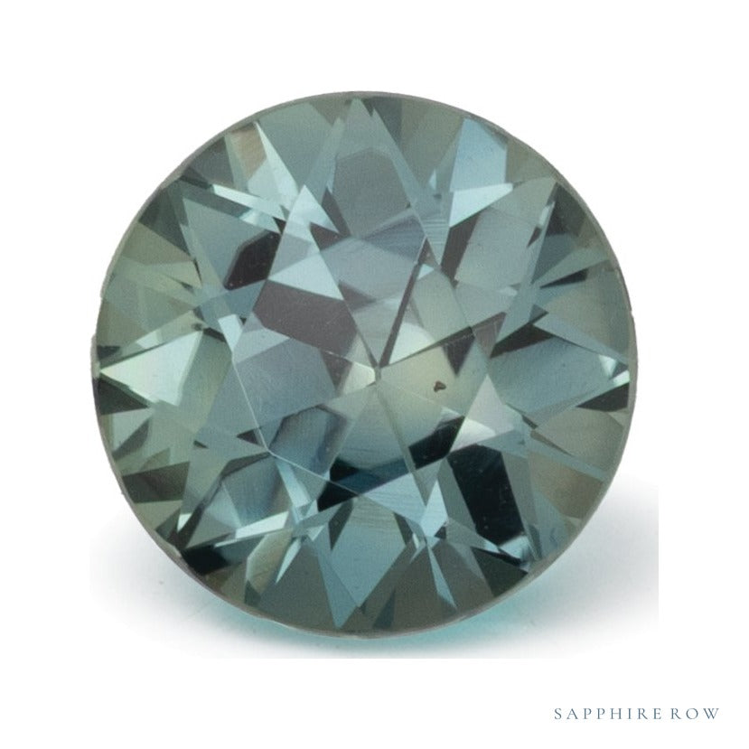 2.17 ct Natural Green Sapphire (Heated) – Round Cut — Sapphire Row · cut7