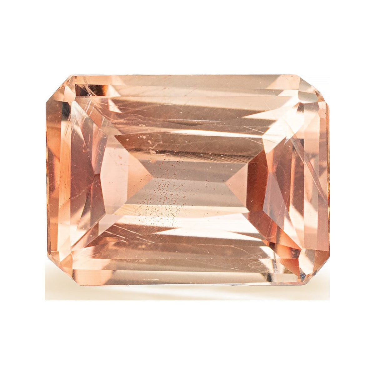 1.88 ct Natural Orange Sunstone – Emerald Cut — Sapphire Row · cut7