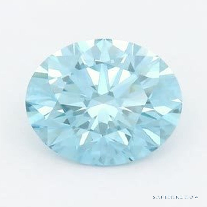 2.50 ct Lab-Grown Fancy Vivid Blue Diamond – VS2 – Round Cut – IGI Certified — Sapphire Row · cut7