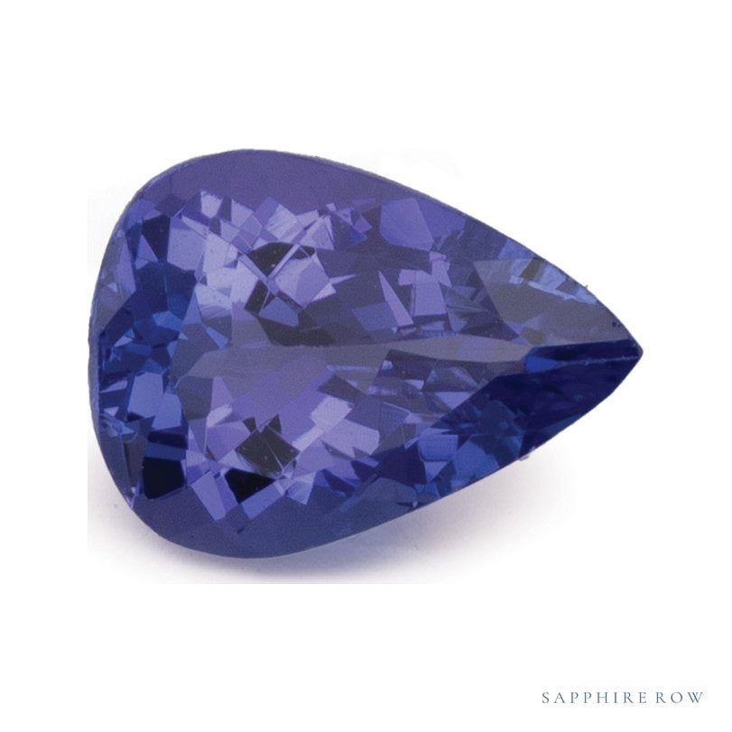 1.11 ct Natural Blue Tanzanite – Pear Cut — Sapphire Row · cut7