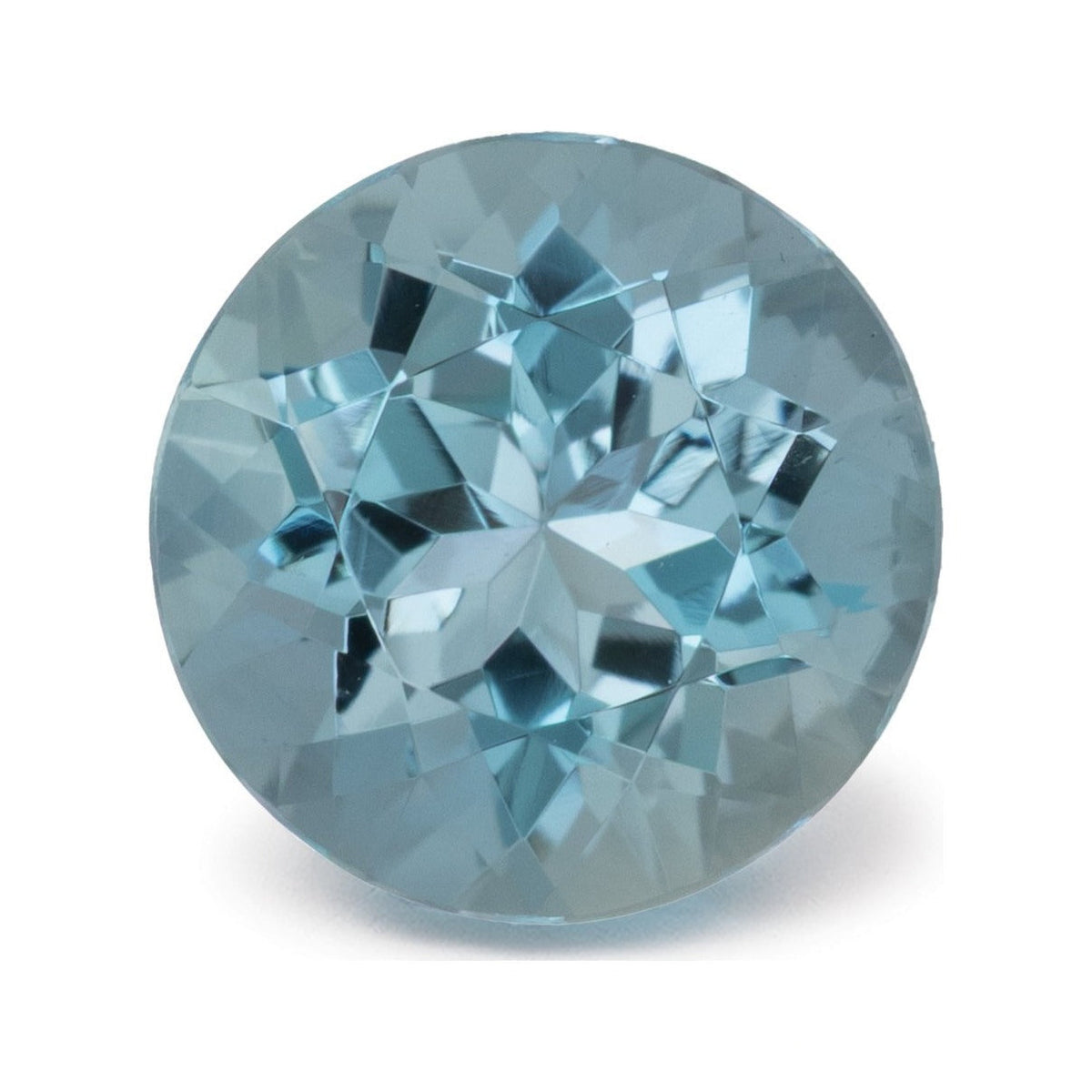 1.83 ct Natural Blue Aquamarine – Round Cut — Sapphire Row · cut7