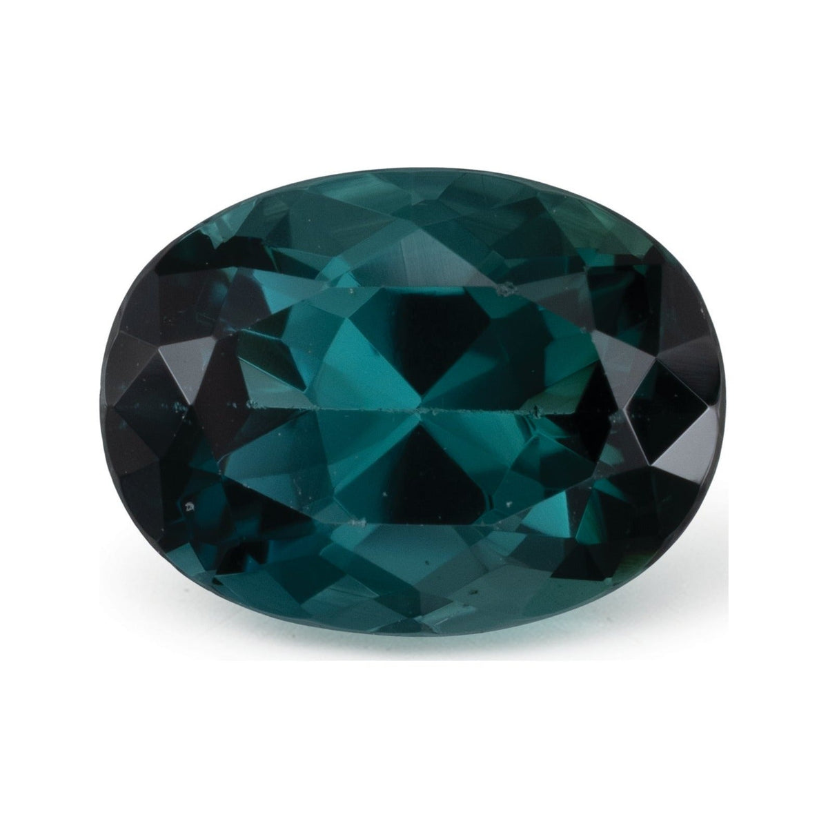 1.38 ct Natural Teal Tourmaline – Oval Cut — Sapphire Row · cut7