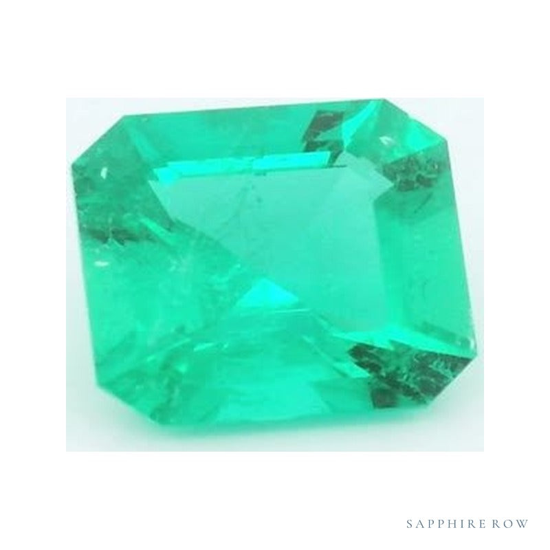 1.12 ct Natural Green Emerald (Oiled) – Asscher Cut – GIA Certified — Sapphire Row · cut7