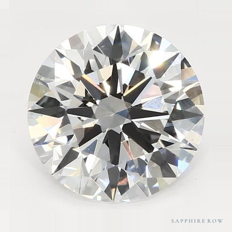 3.04 ct Lab-Grown Diamond – F VS2 – Round Cut – GCAL Certified — Sapphire Row · cut7