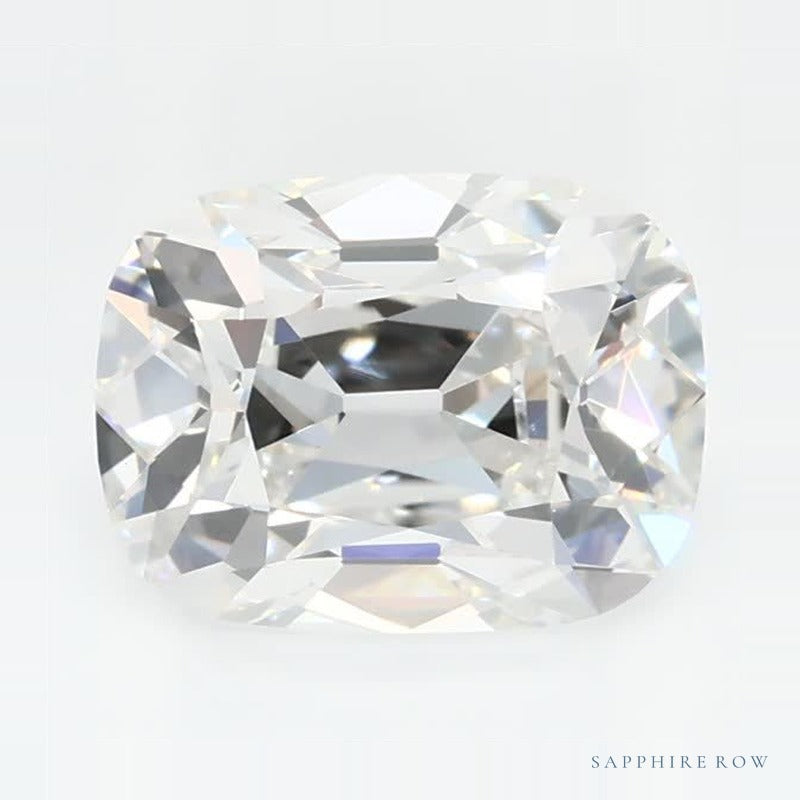 1.50 ct Lab-Grown Diamond – F VVS2 – Elongated Cushion Cut – Old Mine Cut – GCAL Certified — Sapphire Row · cut7