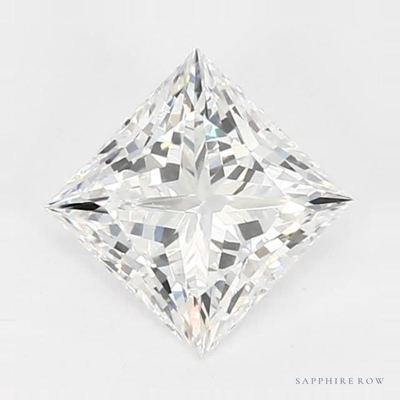 1.36 ct Lab-Grown Diamond – D VVS2 – Square Cut – GCAL Certified — Sapphire Row · cut7