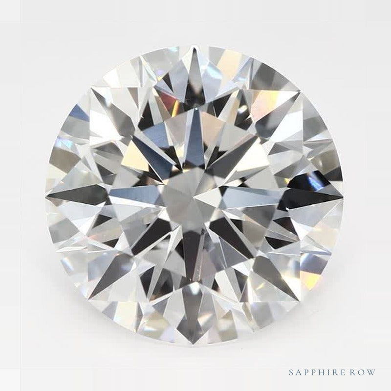 3.55 ct Lab-Grown Diamond – F VVS2 – Round Cut – GCAL Certified — Sapphire Row · cut7