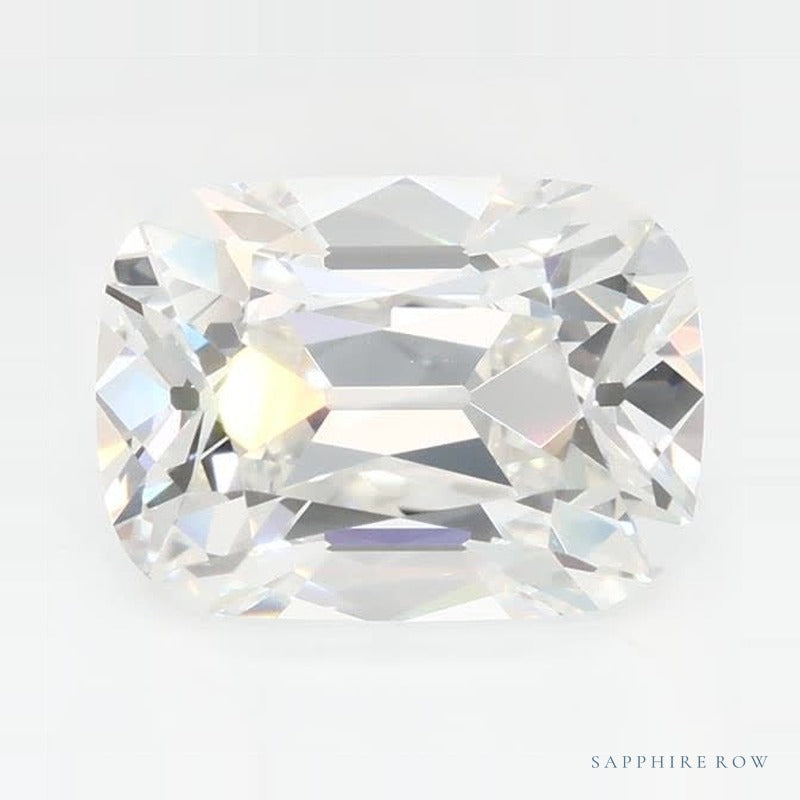 1.88 ct Lab-Grown Diamond – F VVS2 – Elongated Cushion Cut – Old Mine Cut – GCAL Certified — Sapphire Row · cut7