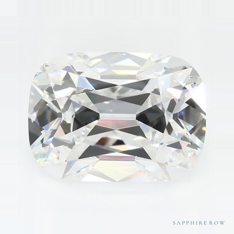 1.78 ct Lab-Grown Diamond – E VVS2 – Elongated Cushion Cut – Old Mine Cut – GCAL Certified — Sapphire Row · cut7