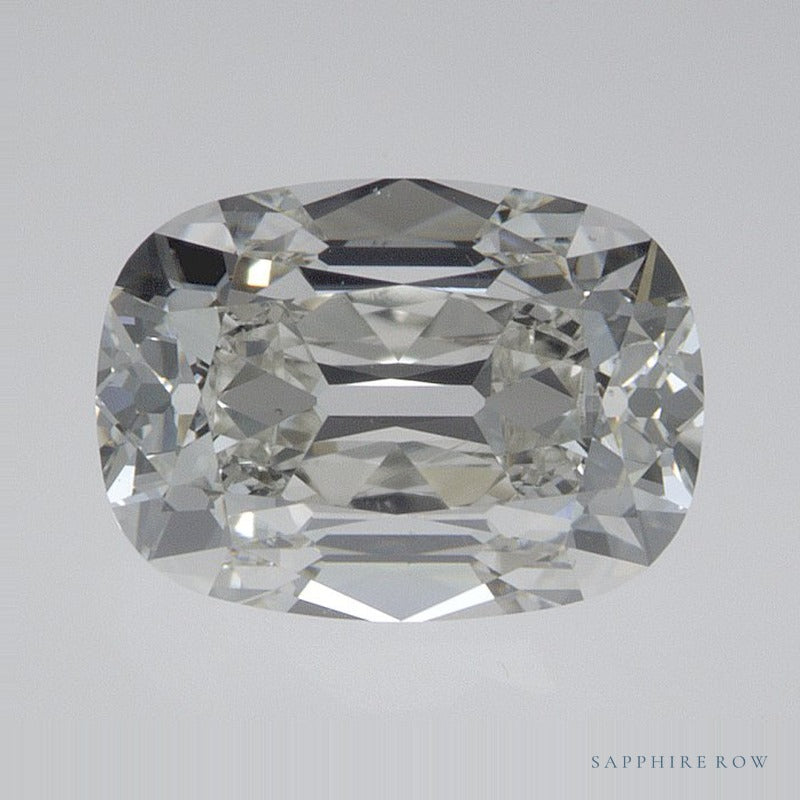 1.81 ct Natural Diamond – J VS2 – Elongated Cushion Cut – Old Mine Cut – GIA Certified — Sapphire Row · cut7