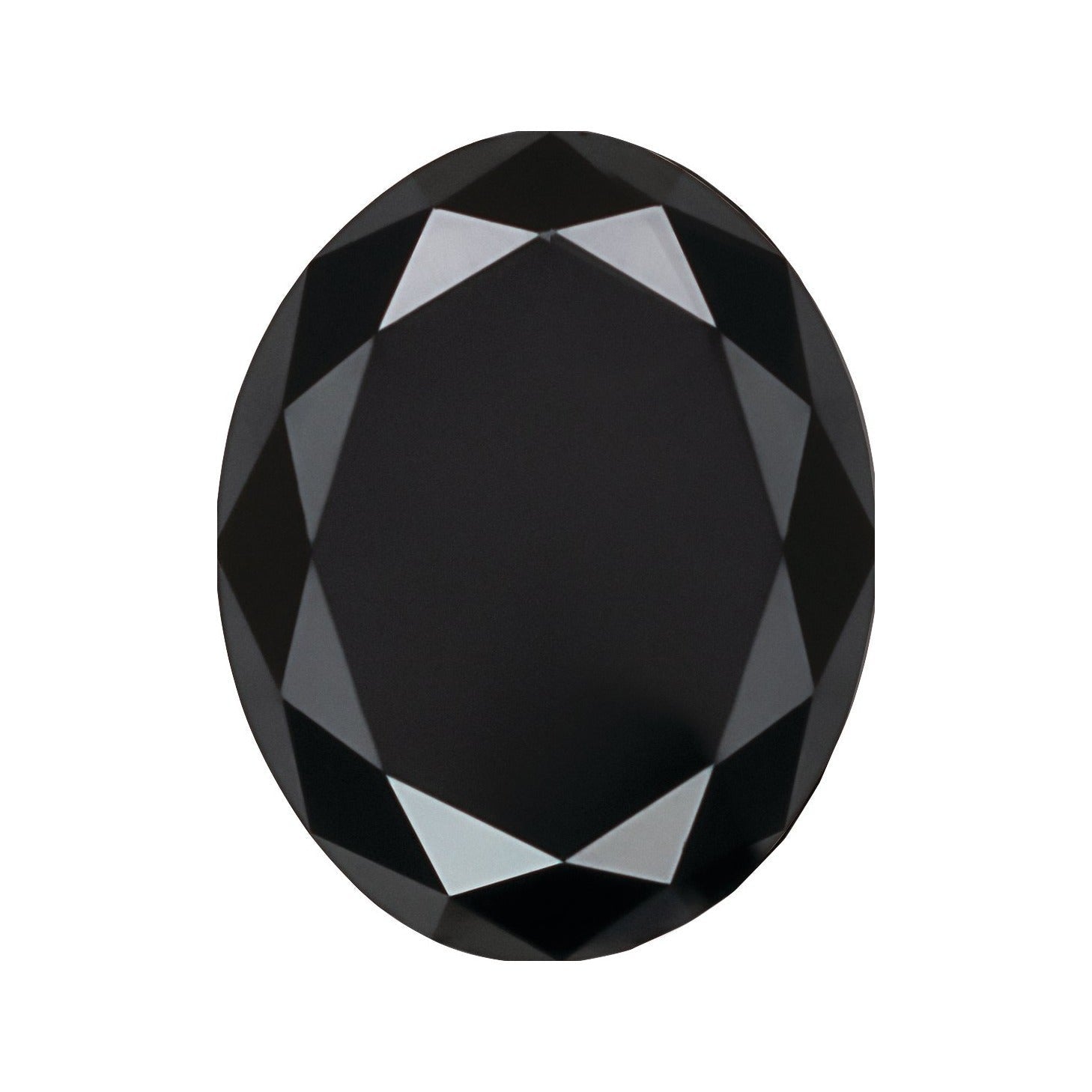 0.20 ct Natural Diamond (Color Enhanced) – Black Opaque – Oval Cut — Sapphire Row · cut7