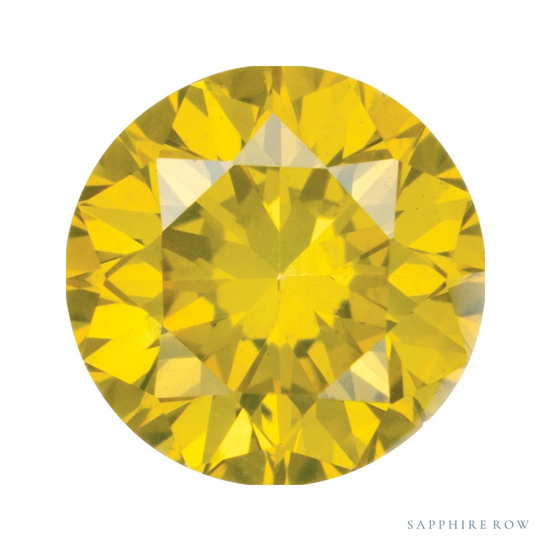 0.15 ct Natural Diamond (Color Enhanced) – Yellow SI – Round Cut — Sapphire Row · cut7
