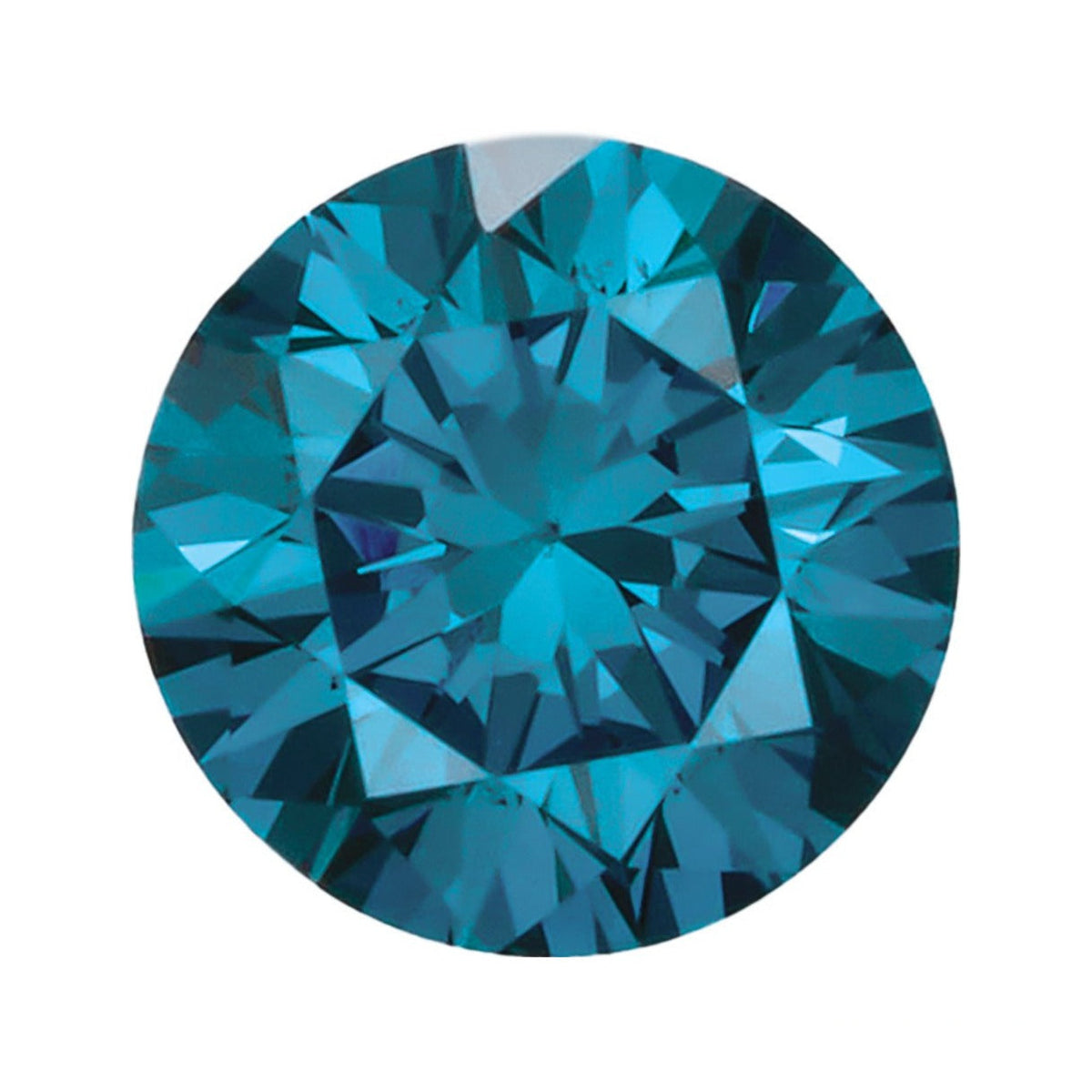 0.10 ct Natural Diamond (Color Enhanced) – Sky Blue SI – Round Cut — Sapphire Row · cut7