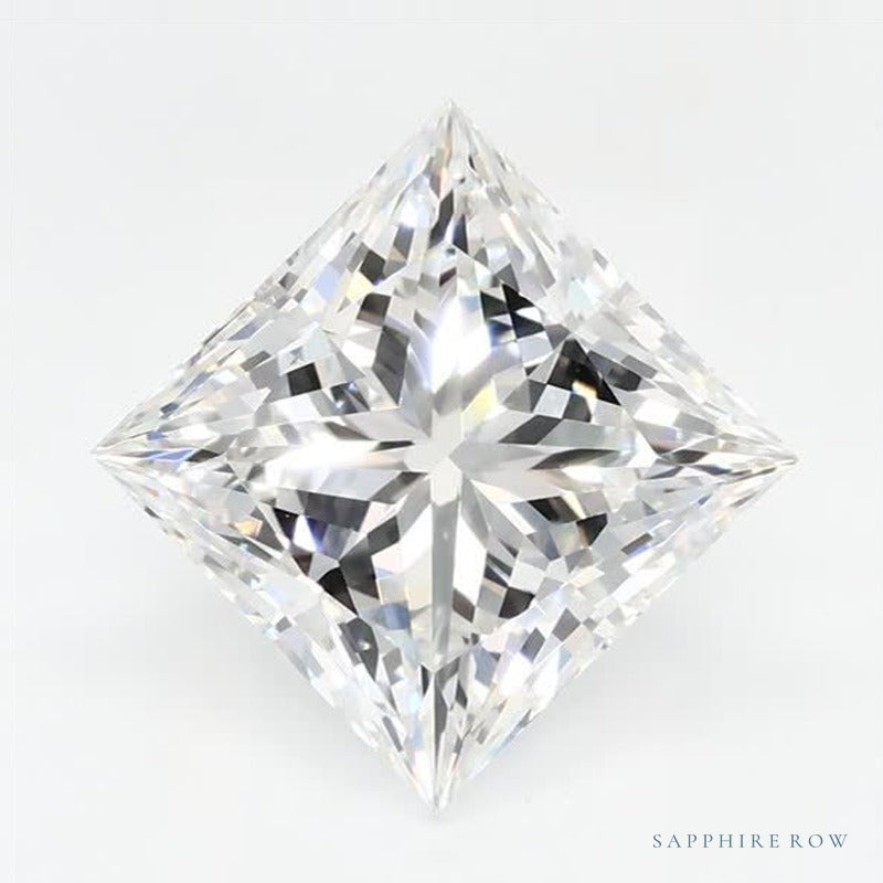 3.11 ct Lab-Grown Diamond – E VVS2 – Square Cut – GCAL Certified — Sapphire Row · cut7