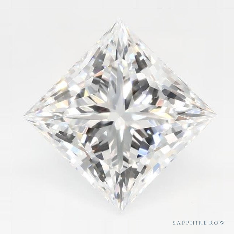 2.10 ct Lab-Grown Diamond – E VVS1 – Square Cut – GCAL Certified — Sapphire Row · cut7