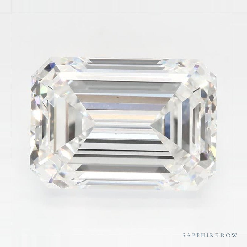 5.24 ct Lab-Grown Diamond – E VVS2 – Emerald Cut – GCAL Certified — Sapphire Row · cut7